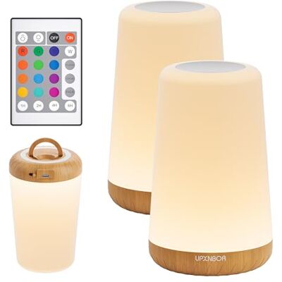 UPXNBOR LED Nachttischlampe, Nachtlicht für Schlafzimmer, Kinderzimmer 2PCS UPXNBOR LED Nachttischlampe, Nachtlicht für Schlafzimmer, Kinderzimmer 2PCS