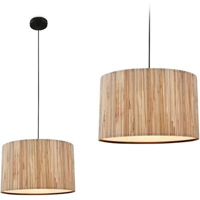 BRILONER Pendelleuchte mit Seegras Schirm, E27 Fassung, max. 10 W, Boho, aesthetic, Hängeleuchte, Hängelampe Esstisch, Esszimmerlampe hängend, Wohnzimmerlampe, 35 x 128 cm (DxH), Natur BRILONER Pendelleuchte mit Seegras Schirm, E27 Fassung, max. 10 W, Boho, aesthetic, Hängeleuchte, Hängelampe Esstisch, Esszimmerlampe hängend, Wohnzimmerlampe, 35 x 128 cm (DxH), Natur