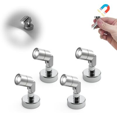 SUZEYAR Mini LED Metall Taschenlampe, Kleine Taschenlampe mit Magnetfuß, Wiederaufladbare LED Lichter, Kabelloser Mini Projektor für Kunstwerke, Malerei, Schmuckvitrinen, Handwerk (Kaltweiß SUZEYAR Mini LED Metall Taschenlampe, Kleine Taschenlampe mit Magnetfuß, Wiederaufladbare LED Lichter, Kabelloser Mini Projektor für Kunstwerke, Malerei, Schmuckvitrinen, Handwerk (Kaltweiß