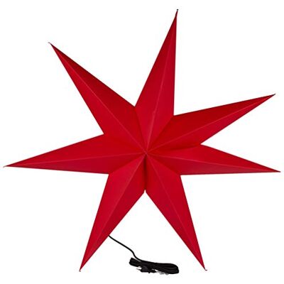 Star Trading Papierstern Rozen 100cm Rot Großer 3D Adventsstern Beleuchteter Weihnachtsstern für Fenster mit 7 Spitzen Inklusive E14 Fassung und 3,5m Kabel für gemütliches Licht Star Trading Papierstern Rozen 100cm Rot Großer 3D Adventsstern Beleuchteter Weihnachtsstern für Fenster mit 7 Spitzen Inklusive E14 Fassung und 3,5m Kabel für gemütliches Licht