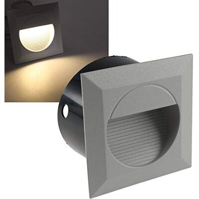ChiliTec LED Wandeinbauleuchte Wegeleuchte IP65 Wetterfest Alu Gehäuse 230V Warmweiß ChiliTec LED Wandeinbauleuchte Wegeleuchte IP65 Wetterfest Alu Gehäuse 230V Warmweiß