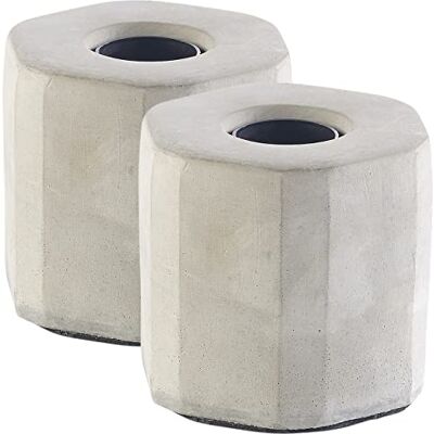 Lunartec Tisch Lampen: 2er-Set dekorative Beton-Tischleuchten für E27-Lampen, bis 40 Watt (Tischlampe Deko, Lampe Retro, Regal) Lunartec Tisch Lampen: 2er-Set dekorative Beton-Tischleuchten für E27-Lampen, bis 40 Watt (Tischlampe Deko, Lampe Retro, Regal)