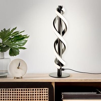 Lightbox moderne LED Tischlampe mit gedehtem LED Profilband 39 cm Höhe, Ø LED Tischlampe, Schalter, 39 cm Höhe, Ø 12 cm, 9 W, 1100 lm, 3000 K Lightbox moderne LED Tischlampe mit gedehtem LED Profilband 39 cm Höhe, Ø LED Tischlampe, Schalter, 39 cm Höhe, Ø 12 cm, 9 W, 1100 lm, 3000 K