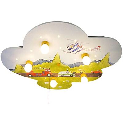 Niermann Standby Kinder Deckenleuchte mit Zugschalter für Schlummerlicht, 74x57cm Niermann Standby Kinder Deckenleuchte mit Zugschalter für Schlummerlicht, 74x57cm