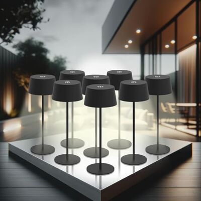 Lunartec Tischleuchte USB: 8er-Set LED-Akku-Tischleuchten, 150 lm, warmweiß, dimmbar, IP44 (Touch Tischlampe, Tischlampe kabellos dimmbar, Akkus) Lunartec Tischleuchte USB: 8er-Set LED-Akku-Tischleuchten, 150 lm, warmweiß, dimmbar, IP44 (Touch Tischlampe, Tischlampe kabellos dimmbar, Akkus)