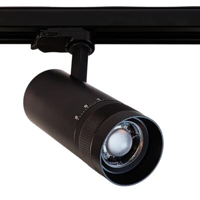 INNOVATE 3-Phasen LED Strahler fokussierbar, 24W, 20-55°, 3000K 3-Phasen Spots schwarz LED Schienenstrahler Stromschinen Schienensystem Lampen 3 Phasen Schiene Spot fokussierbar WW INNOVATE 3-Phasen LED Strahler fokussierbar, 24W, 20-55°, 3000K 3-Phasen Spots schwarz LED Schienenstrahler Stromschinen Schienensystem Lampen 3 Phasen Schiene Spot fokussierbar WW