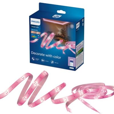 Philips Smart Lighting RGB-LED-Strip, 15 m, Typ C, 16 Mio. Farben, Voreingest. Lichtmodi, Zuschneidbar, Einf. Einrichtung, Kompatibel m. WLAN, Connected by WiZ, Google Home, Alexa, Apple Home Philips Smart Lighting RGB-LED-Strip, 15 m, Typ C, 16 Mio. Farben, Voreingest. Lichtmodi, Zuschneidbar, Einf. Einrichtung, Kompatibel m. WLAN, Connected by WiZ, Google Home, Alexa, Apple Home