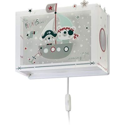Dalber kinder Wandlampe, Kinderlampe Wandleuchte kinderzimmer Piraten The Pirates Tiere, Bunt, 74558, E27 Dalber kinder Wandlampe, Kinderlampe Wandleuchte kinderzimmer Piraten The Pirates Tiere, Bunt, 74558, E27