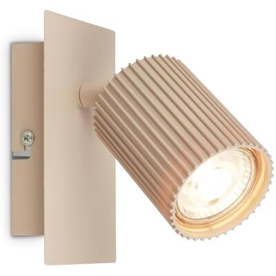 BRILONER Wandleuchte innen schwenkbar, GU10 Fassung, max. 9W, Leselampe, Wandlampe innen, Wohnzimmerlampe, Lampe, Küchenlampe, Flurlampe, Schlafzimmer, Wandbeleuchtung, 13x8x9 cm, Beige BRILONER Wandleuchte innen schwenkbar, GU10 Fassung, max. 9W, Leselampe, Wandlampe innen, Wohnzimmerlampe, Lampe, Küchenlampe, Flurlampe, Schlafzimmer, Wandbeleuchtung, 13x8x9 cm, Beige