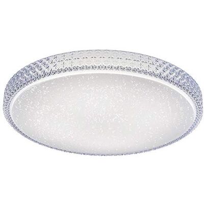 LeuchtenDirekt LED Deckenleuchte in Sternenhimmel-Optik, rund Ø60cm dimmbar CCT Über Wandschalter dimmbar, Farbtemperatursteuerung, Warmweiß Neutralweiß Kaltweiß, Kristall-Optik LeuchtenDirekt LED Deckenleuchte in Sternenhimmel-Optik, rund Ø60cm dimmbar CCT Über Wandschalter dimmbar, Farbtemperatursteuerung, Warmweiß Neutralweiß Kaltweiß, Kristall-Optik