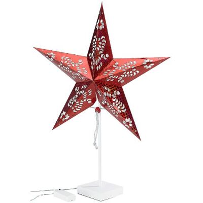 Lunartec Tischleuchte Weihnachten: Deko-Tischleuchte in Sternform, rot (Tischlampe Weihnachten, Weihnachtsstern, Leuchten) Lunartec Tischleuchte Weihnachten: Deko-Tischleuchte in Sternform, rot (Tischlampe Weihnachten, Weihnachtsstern, Leuchten)