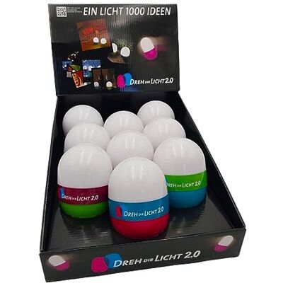 BURI Dreh Dir Licht 2.0 9er Set Nachtlicht LED Campinglampe Batterieleuchte , Schlummerleuchte, Taschenlampe, Leselampe, batteriebetrieben, Dämmerungssensor, vielseitig, kompakt, Beleuchtung BURI Dreh Dir Licht 2.0 9er Set Nachtlicht LED Campinglampe Batterieleuchte , Schlummerleuchte, Taschenlampe, Leselampe, batteriebetrieben, Dämmerungssensor, vielseitig, kompakt, Beleuchtung