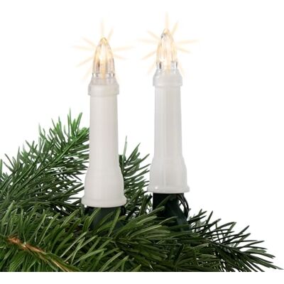 hellum Lichterkette Tannenbaum außen, 24 LED warmweiß, Stecker Baumbeleuchtung mit Clip, beleuchtet 10,35m, Kabel grün, LED Weihnachtsbaumbeleuchtung innen, Christbaumkerzen <59lm 640427 hellum Lichterkette Tannenbaum außen, 24 LED warmweiß, Stecker Baumbeleuchtung mit Clip, beleuchtet 10,35m, Kabel grün, LED Weihnachtsbaumbeleuchtung innen, Christbaumkerzen <59lm 640427