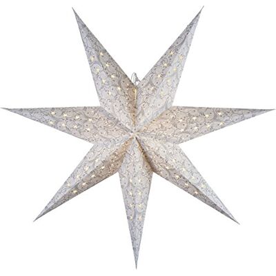 Best Season Star 501-15, Papierstern "Dazzling", 7 zackig, Papier, Weiß, 2.7 x 11.5 x 11 cm Best Season Star 501-15, Papierstern "Dazzling", 7 zackig, Papier, Weiß, 2.7 x 11.5 x 11 cm