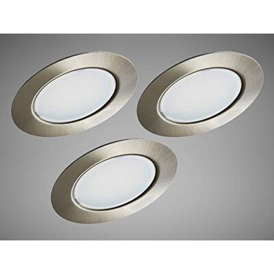 Trango 3er Set 12Volt AC/DC LED Möbel Einbaustrahler G4E-032 Einbauleuchte, Deckenleuchte Nickel matt zum Ersetzen herkömmlichen G4 Möbelleuchten Küchenhaube-Leuchten usw. Trango 3er Set 12Volt AC/DC LED Möbel Einbaustrahler G4E-032 Einbauleuchte, Deckenleuchte Nickel matt zum Ersetzen herkömmlichen G4 Möbelleuchten Küchenhaube-Leuchten usw.