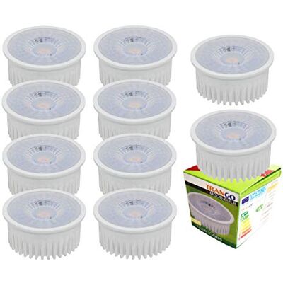 Trango 10er Pack MOCWSD*10 Ultra flach 5 Watt dimmbares LED Modul 6000K Tageslicht Weiß zum Austauschen GU10 & MR16 Leuchtmittel, Einbauleuchten, Deckenstrahler, Einbaustrahler, Deckenleuchte Trango 10er Pack MOCWSD*10 Ultra flach 5 Watt dimmbares LED Modul 6000K Tageslicht Weiß zum Austauschen GU10 & MR16 Leuchtmittel, Einbauleuchten, Deckenstrahler, Einbaustrahler, Deckenleuchte