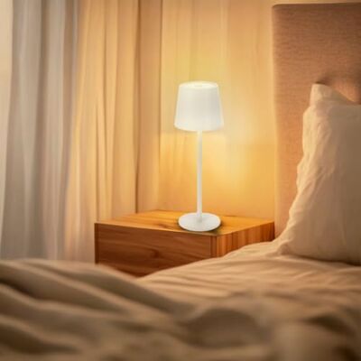 M mimotec Serena 2W LED Tischlampe, weiß, wiederaufladbar, dimmbar, 3 Farbtemperaturen (3CCT), mit 1200mAh Akku und USB-Kabel im Lieferumfang enthalten M mimotec Serena 2W LED Tischlampe, weiß, wiederaufladbar, dimmbar, 3 Farbtemperaturen (3CCT), mit 1200mAh Akku und USB-Kabel im Lieferumfang enthalten