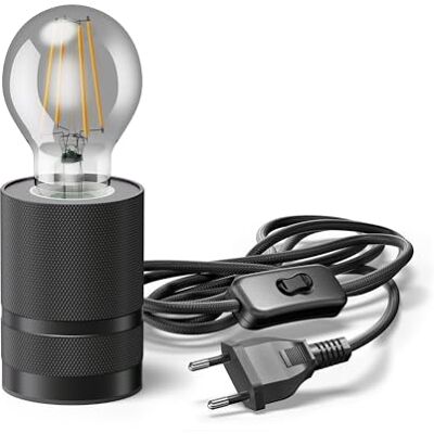 ledscom.de Tischlampe LITO, Schalter, schwarz, inkl. LED Lampe 370lm, extra-warmweiß ledscom.de Tischlampe LITO, Schalter, schwarz, inkl. LED Lampe 370lm, extra-warmweiß