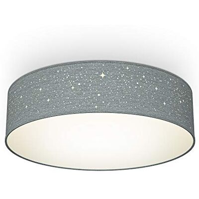 B.K.Licht Deckenlampe Sternenhimmel Grau - Deckenleuchte B.K.Licht Deckenlampe Sternenhimmel Grau - Deckenleuchte