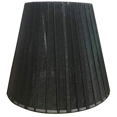 ONLI Lampenschirme aus schwarzem Satin, 6 Stück Schwarz ONLI Lampenschirme aus schwarzem Satin, 6 Stück Schwarz