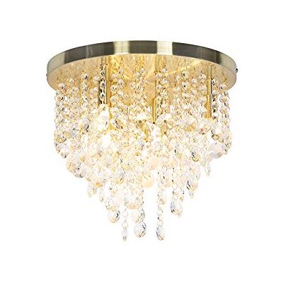 Qazqa Art Deco Deckenleuchte - 35cm Gold Messing 7 Glühbirnen Qazqa Art Deco Deckenleuchte - 35cm Gold Messing 7 Glühbirnen
