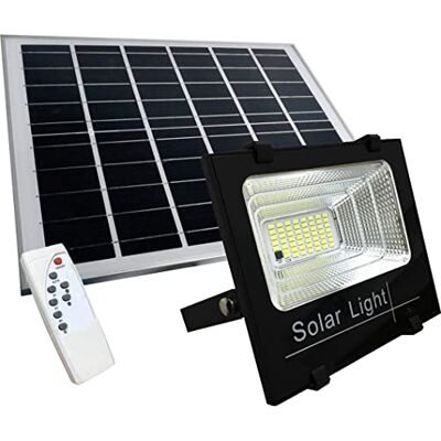 100W LED-Flutlicht mit Solarpanel, Sensor und Fernbedienung - LED Flutlicht 100W LED-Flutlicht mit Solarpanel, Sensor und Fernbedienung - LED Flutlicht