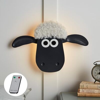 Lights4fun LED Shaun das Schaf™ Wandleuchte mit Fernbedienung Nachtlicht Kinderzimmer Nachtlampe Wanddeko Kinderzimmer Lights4fun LED Shaun das Schaf™ Wandleuchte mit Fernbedienung Nachtlicht Kinderzimmer Nachtlampe Wanddeko Kinderzimmer