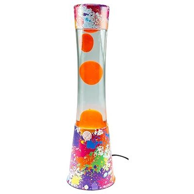 ChiliTec Lavalampe Dekoleuchte Tischleuchte mit Schalter 230V inkl. Leuchtmittel 40cm Bunt Orange ChiliTec Lavalampe Dekoleuchte Tischleuchte mit Schalter 230V inkl. Leuchtmittel 40cm Bunt Orange