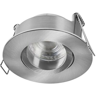 Osram Spot Set LED Einbaustrahler IP65 Press 840 Satin-Nickel, 4,5W 4000K Neutralweiß, Feuchtraum, 3er-Set Osram Spot Set LED Einbaustrahler IP65 Press 840 Satin-Nickel, 4,5W 4000K Neutralweiß, Feuchtraum, 3er-Set