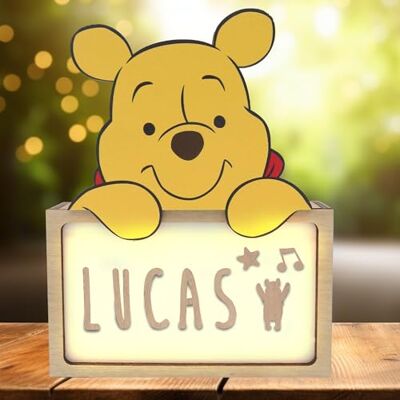WONDEE Offizielle Disney Winnie Puuh Lampe Personalisierte Nachtlicht Baby und Kinder Winnie Puuh, Geschenke zur Geburt, Taufgeschenke für Madchen Personalisierte Geschenke Baby, Disney Geschenk WONDEE Offizielle Disney Winnie Puuh Lampe Personalisierte Nachtlicht Baby und Kinder Winnie Puuh, Geschenke zur Geburt, Taufgeschenke für Madchen Personalisierte Geschenke Baby, Disney Geschenk