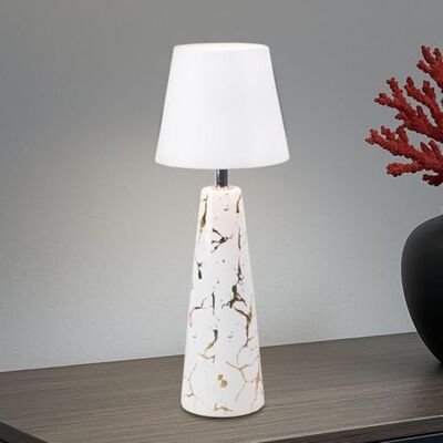 BEPER P207ILI500 Akku-Tischleuchte MARBLE, Marmor-Keramik-Design mit goldenen Details, 3-farbiges Touch-Control-LED-Licht mit einstellbarer Intensität, 36 Stunden Akkulaufzeit – USB-C inklusive BEPER P207ILI500 Akku-Tischleuchte MARBLE, Marmor-Keramik-Design mit goldenen Details, 3-farbiges Touch-Control-LED-Licht mit einstellbarer Intensität, 36 Stunden Akkulaufzeit – USB-C inklusive