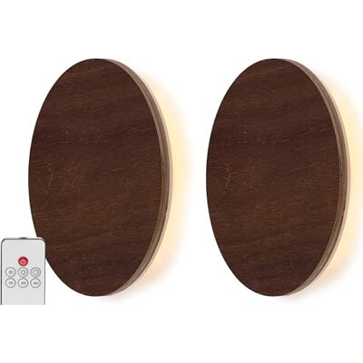 Northpoint LED Wandleuchte Indirektes Licht Echtholz (2er-Set Fernbedienung mit Timer Walnussholz) Northpoint LED Wandleuchte Indirektes Licht Echtholz (2er-Set Fernbedienung mit Timer Walnussholz)