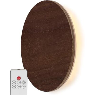 Northpoint LED Wandleuchte Indirektes Licht Echtholz (Fernbedienung mit Timer Walnussholz) Northpoint LED Wandleuchte Indirektes Licht Echtholz (Fernbedienung mit Timer Walnussholz)