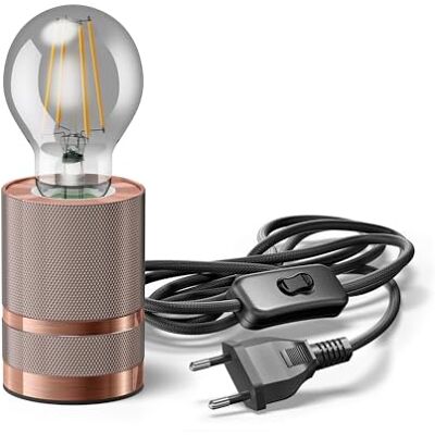 ledscom.de Tischlampe LITO, Schalter, bronze, inkl. LED Lampe 370lm, extra-warmweiß ledscom.de Tischlampe LITO, Schalter, bronze, inkl. LED Lampe 370lm, extra-warmweiß