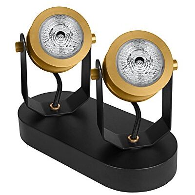 Osram 4058075073876 A++ to A, Vintage Edition 1906, Decospot Double, Wand- und Deckenleuchte, IP20, Aluminium, 12.2 watts, GU10, Gold, 22 x 10 x 15.1 cm Osram 4058075073876 A++ to A, Vintage Edition 1906, Decospot Double, Wand- und Deckenleuchte, IP20, Aluminium, 12.2 watts, GU10, Gold, 22 x 10 x 15.1 cm