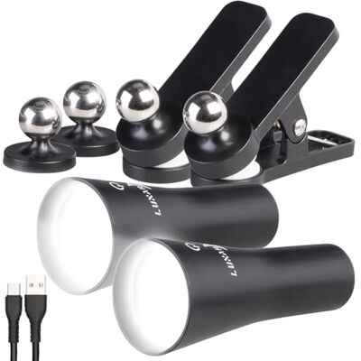 Lunartec Akku Wandleuchte: 2er-Set 3in1-Akku-Wand-, Klemm- und Taschenlampe, mit 3 Modi, schwarz (Klemmlampe LED, Leselampen Bett Klemmleuchte, BBQ) Lunartec Akku Wandleuchte: 2er-Set 3in1-Akku-Wand-, Klemm- und Taschenlampe, mit 3 Modi, schwarz (Klemmlampe LED, Leselampen Bett Klemmleuchte, BBQ)