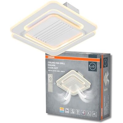 Osram Deckenlicht/-ventilator quadratisch 55W CCT weiß Ceiling Fan Grill, Ceiling Fans with Lighting, Weiß, 30000 h, 1-Pack Osram Deckenlicht/-ventilator quadratisch 55W CCT weiß Ceiling Fan Grill, Ceiling Fans with Lighting, Weiß, 30000 h, 1-Pack