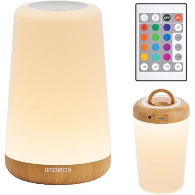 UPXNBOR LED Nachttischlampe, Nachtlicht für Schlafzimmer & Kinderzimmer UPXNBOR LED Nachttischlampe, Nachtlicht für Schlafzimmer & Kinderzimmer
