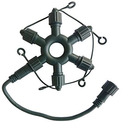 hellum System Profi Ring Verbindungsstück grün für Lichterketten außen Lichterketten Verbinder in Ringform mit 5 Ausgängen und Zugang für Zuleitung, Ø14,5 cm, für Lichterketten verlängerbar 555950 hellum System Profi Ring Verbindungsstück grün für Lichterketten außen Lichterketten Verbinder in Ringform mit 5 Ausgängen und Zugang für Zuleitung, Ø14,5 cm, für Lichterketten verlängerbar 555950