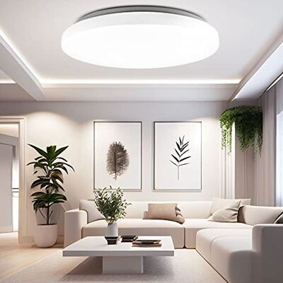 Maxkomfort 4x LED Deckenleuchte ORION 18W mit 1850 Lumen rund flach 4000K neutralweiß Deckenlampe in modern und schlicht Maxkomfort 4x LED Deckenleuchte ORION 18W mit 1850 Lumen rund flach 4000K neutralweiß Deckenlampe in modern und schlicht
