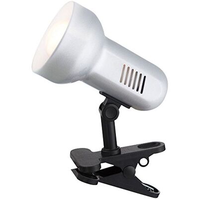 GLOBO Praktische Klemmstrahler Metall Kunststoff metallic silber BASIC 5497 GLOBO Praktische Klemmstrahler Metall Kunststoff metallic silber BASIC 5497