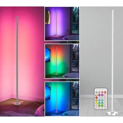 Northpoint LED Stehlampe Ecklampe mit Fernbedienung integriertem Soundsensor digitale RGBs + Warmweiß Farbeffekte Weiß Northpoint LED Stehlampe Ecklampe mit Fernbedienung integriertem Soundsensor digitale RGBs + Warmweiß Farbeffekte Weiß