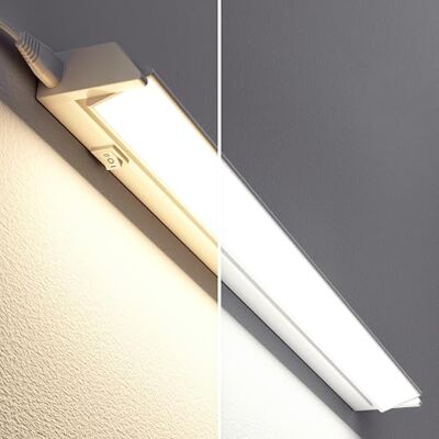 ledscom.de LED Unterbauleuchte LIWO 58cm, mit Anschlusskabel, schwenkbar, 958lm, warmweiß/weiß ledscom.de LED Unterbauleuchte LIWO 58cm, mit Anschlusskabel, schwenkbar, 958lm, warmweiß/weiß