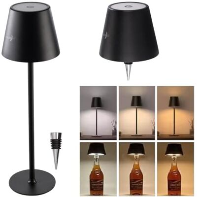 Lunartec Camping-Lampen: 2in1-LED-Tischleuchte und -Flaschenaufsatz, RGBW, Akku, IP44 (Flaschenverschluss Lampen, buntes LED Licht) Lunartec Camping-Lampen: 2in1-LED-Tischleuchte und -Flaschenaufsatz, RGBW, Akku, IP44 (Flaschenverschluss Lampen, buntes LED Licht)