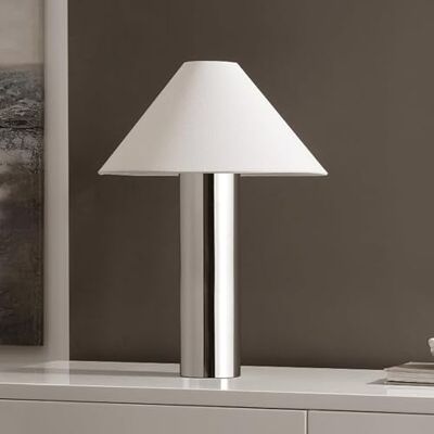 Safavieh Modern Metall Tischlampe, Silber und Weiß Safavieh Modern Metall Tischlampe, Silber und Weiß