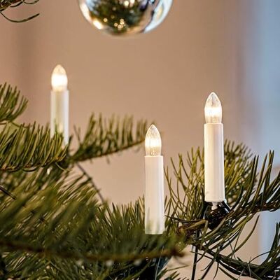 hellum Lichterkette Kerzen innen mit 15 Kerzen und teilbarem Stecker Made in Germany warmweiß, Tannenbaum Lichterkette mit Clip, 9,80m beleuchtet, Kabel grün, für Weihnachtsbaum <59lm 811513 hellum Lichterkette Kerzen innen mit 15 Kerzen und teilbarem Stecker Made in Germany warmweiß, Tannenbaum Lichterkette mit Clip, 9,80m beleuchtet, Kabel grün, für Weihnachtsbaum <59lm 811513