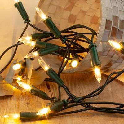 hellum 100 LED Mini Lichterkette innen, 14,85m beleuchtet, Kabel grün Lichterkette innen mit Stecker warmweiß, Lichterkette Tannenbaum für Partybeleuchtung, Fenster, Tischdeko, Regal <59lm 150230 hellum 100 LED Mini Lichterkette innen, 14,85m beleuchtet, Kabel grün Lichterkette innen mit Stecker warmweiß, Lichterkette Tannenbaum für Partybeleuchtung, Fenster, Tischdeko, Regal <59lm 150230