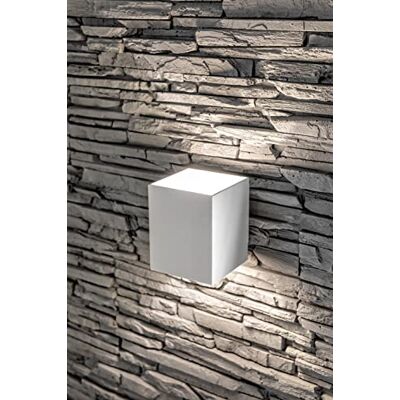 GTV lighting Wandleuchte CAMPIONE II G9, IP20, max. 40W, IP20, max. 250V, 50/60 Hz Leuchten für Wohnzimmer Schlafzimmer Badezimmer Küche Esszimmer quadratisch weiß GTV lighting Wandleuchte CAMPIONE II G9, IP20, max. 40W, IP20, max. 250V, 50/60 Hz Leuchten für Wohnzimmer Schlafzimmer Badezimmer Küche Esszimmer quadratisch weiß