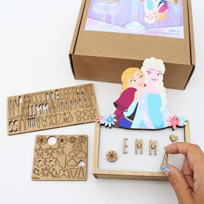 WONDEE Disney-Lampe Frozen Mädchen personalisiert mit Namen und Designs – Nachtlicht der Prinzessinnen Elsa und Anna, Geschenk für Neugeborene, Taufgeschenk für Mädchen, Disney personalisierte WONDEE Disney-Lampe Frozen Mädchen personalisiert mit Namen und Designs – Nachtlicht der Prinzessinnen Elsa und Anna, Geschenk für Neugeborene, Taufgeschenk für Mädchen, Disney personalisierte