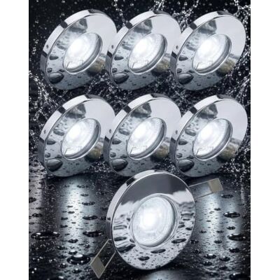 Trango 6er Set 6729IP65-068M6KSD IP65 LED Einbaustrahler aus Edelstahl poliert incl. 6x 6000K Tageslicht Weiß (kaltweiß) dimmbar Ultra Flach LED Modul für Bad, Dusche, Einbauspots, Deckenlampe, Spots Trango 6er Set 6729IP65-068M6KSD IP65 LED Einbaustrahler aus Edelstahl poliert incl. 6x 6000K Tageslicht Weiß (kaltweiß) dimmbar Ultra Flach LED Modul für Bad, Dusche, Einbauspots, Deckenlampe, Spots